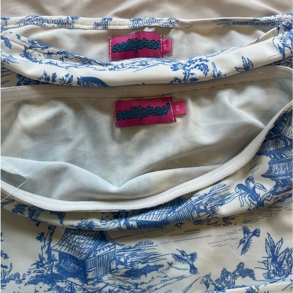 Edikted delft print top and skirt - Picture 4 of 6